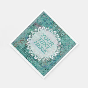 Abstract Ethno Pattern - Folklore Art 2 Napkin