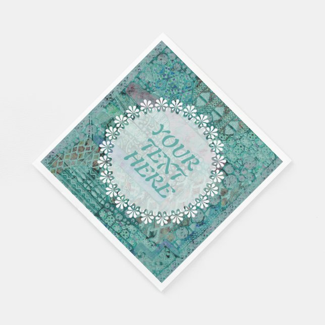 Abstract Ethno Pattern - Folklore Art 2 Napkin (Corner)