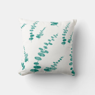 Abstract Eucalyptus Pattern Cushion