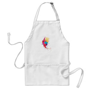Abstract Exotic Butterfly Paint Splatters Standard Apron