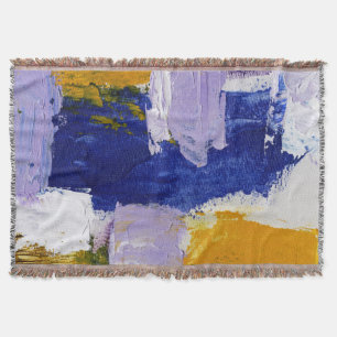 Abstract Expression #9 by Michael Moffa Throw Blanket