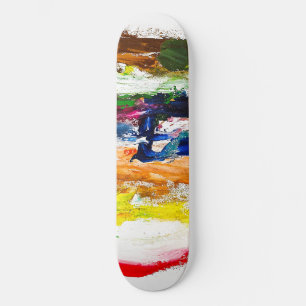 Abstract Expression of Human Figures in Motion Skateboard