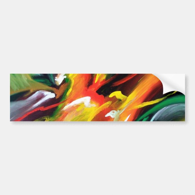 Abstract Expressionism Painting Bumper Sticker (Front)