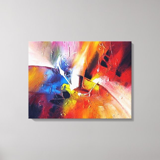 Abstract Expressionism Painting Canvas Print (Front)