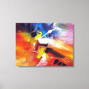 Abstract Expressionism Painting Canvas Print