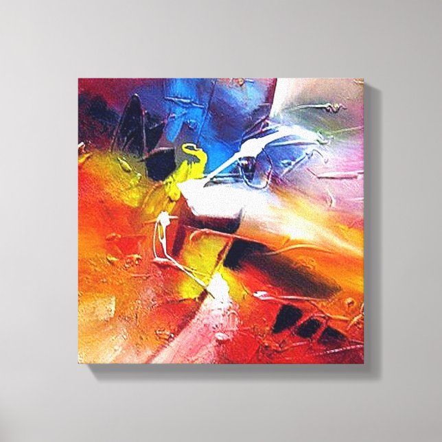 Abstract Expressionism Painting Canvas Print (Front)