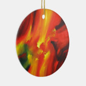 Abstract Expressionism Painting Ceramic Tree Decoration (Right)