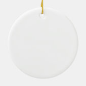 Abstract Expressionism Painting Ceramic Tree Decoration (Back)