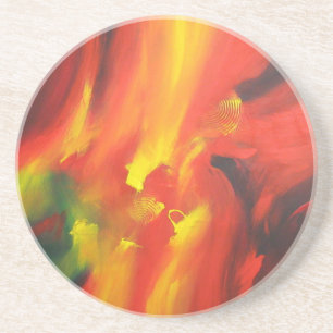 Abstract Expressionism Painting Coaster