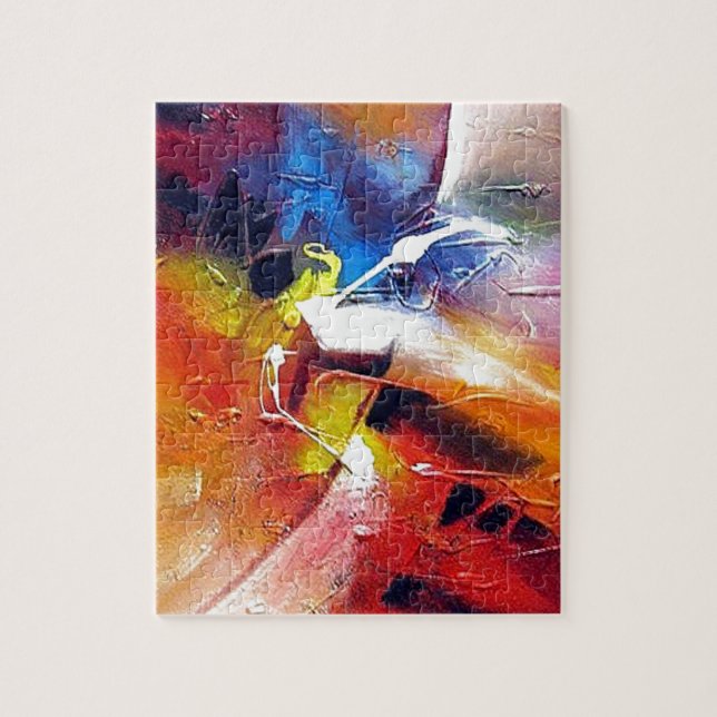 Abstract Expressionism Painting Jigsaw Puzzle (Vertical)