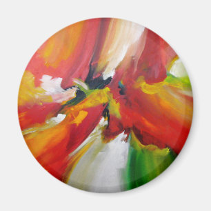 Abstract Expressionism Painting Magnet