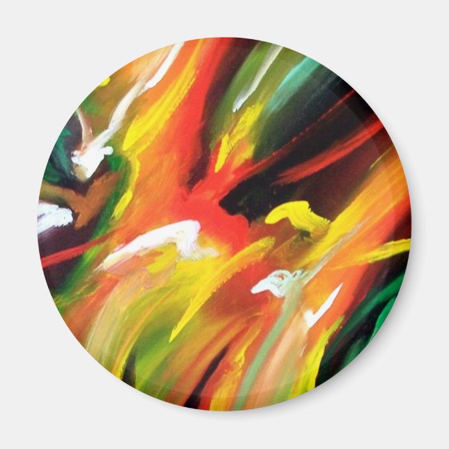 Abstract Expressionism Painting Magnet (Front)