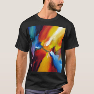 Abstract Expressionism Painting Modern Colourful T-Shirt
