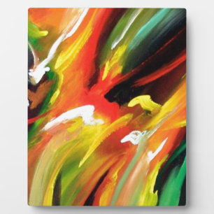 Abstract Expressionism Painting Plaque