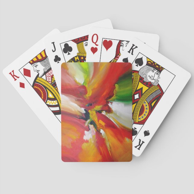 Abstract Expressionism Painting Playing Cards (Back)