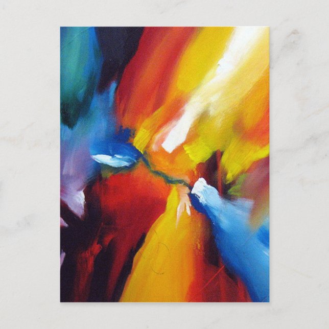 Abstract Expressionism Painting Postcard (Front)