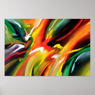 Abstract Expressionism Painting Poster