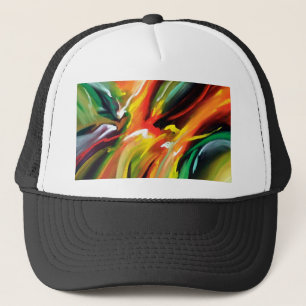 Abstract Expressionism Painting Trucker Hat