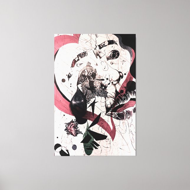 Abstract Expressionism Wall Art: Mixed Media  Canvas Print (Front)