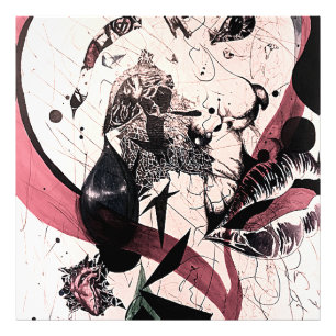 Abstract Expressionism Wall Art: Mixed Media Photo Print