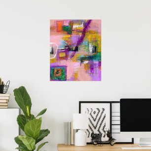 Abstract Expressionist Art Intuitive Painting Poster