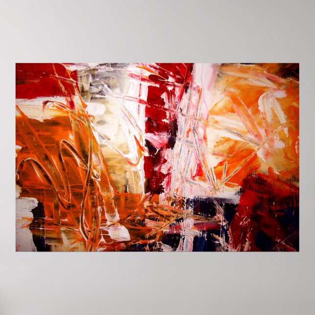 Abstract Expressionist Art Poster Modern Prints (Front)