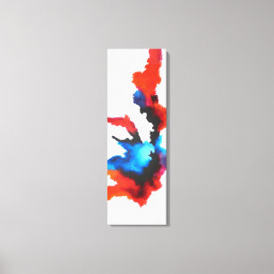 Abstract Expressionist Black And White Painting Canvas Print