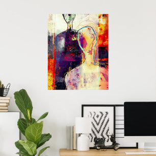 Abstract Expressionist: Bold Emotion Series Poster