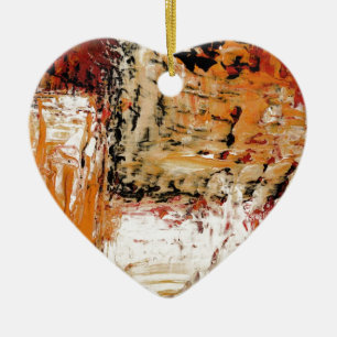Abstract Expressionist Ceramic Tree Decoration