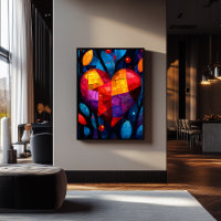 Abstract Expressionist Heart – Vibrant Art