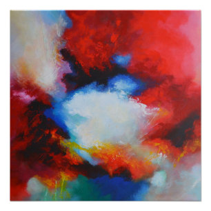 Abstract Expressionist Painting by Serdar Hizli Poster