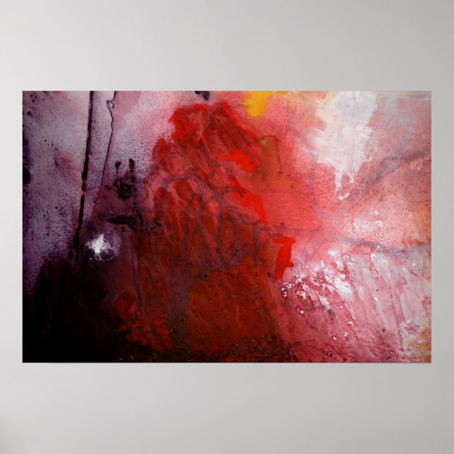 Abstract Expressionist Painting Print Poster (Front)