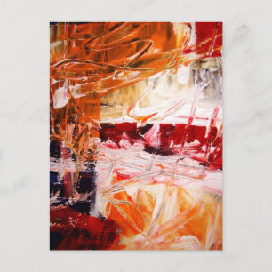Abstract Expressionist Postcard