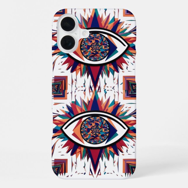 Abstract Eye Geometric Vision – Modern  iPhone Case (Back)