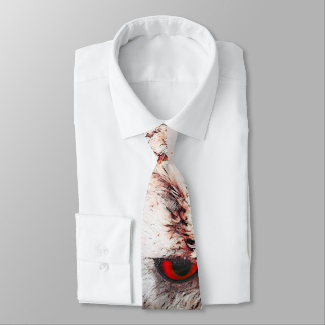 Abstract Eye of the Owl  Tie (Tied)