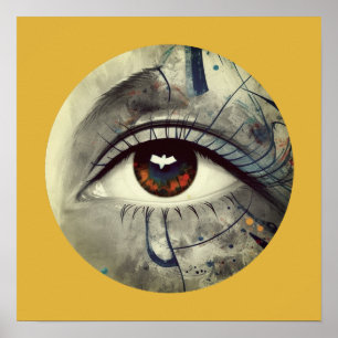 Abstract eye poster