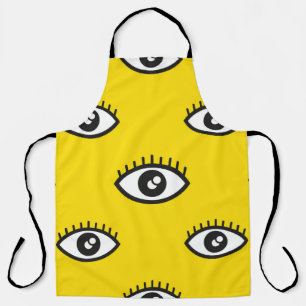 Abstract eye seamless pattern. Seamless eye backgr Apron