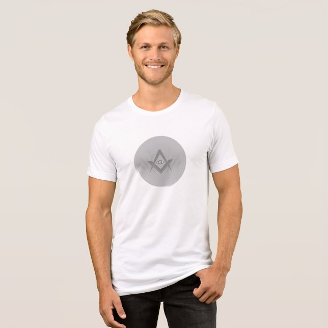 Abstract Eye Symbol Men’s T-Shirt – Minimalist Art Tri-Blend Shirt (Front Full)