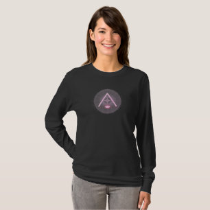Abstract Eye Symbol Women’s Black T-Shirt Minima