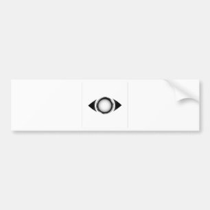 Abstract eye with 3d iris bumper sticker