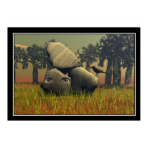 Abstract Eyes inside rock