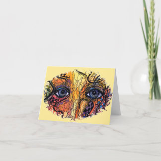 Abstract Eyes notecard