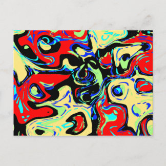 Abstract Eyes Postcard