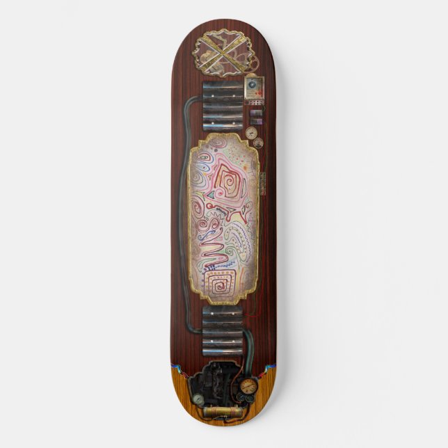 Abstract - Fabric Paint - Urban Society Skateboard (Front)