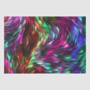 Abstract Fabric Texture Fur Prismatic Design  Tissue Paper