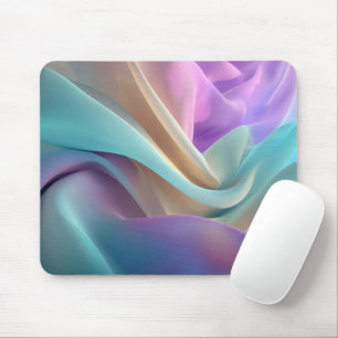 Abstract Fabric Texture in Pastel Tones Mouse Mat