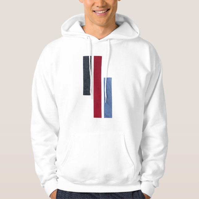 "Abstract Fabric Textures Composition" Hoodie (Front)