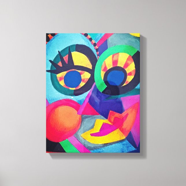 Abstract Face #2 Canvas Print (Front)