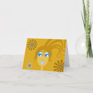 Abstract Face Blank Notecard