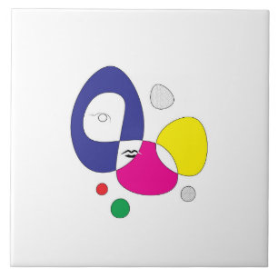 Abstract Face Ceramic Tile
